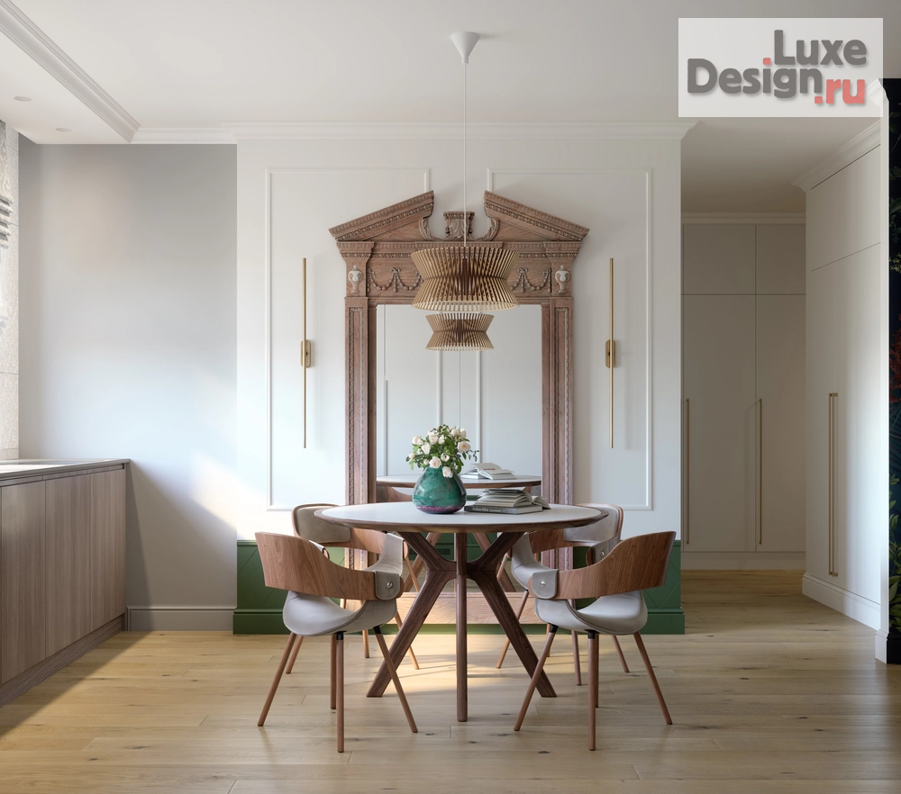 Дизайн интерьера трехкомнатной квартиры "Север - Юг. Трешка в ЖК Северное сияние г. Екатеринбург" (фото 1)