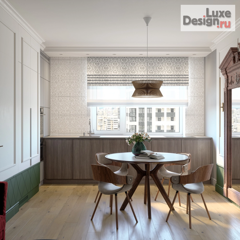 Дизайн интерьера трехкомнатной квартиры "Север - Юг. Трешка в ЖК Северное сияние г. Екатеринбург" (фото 5)