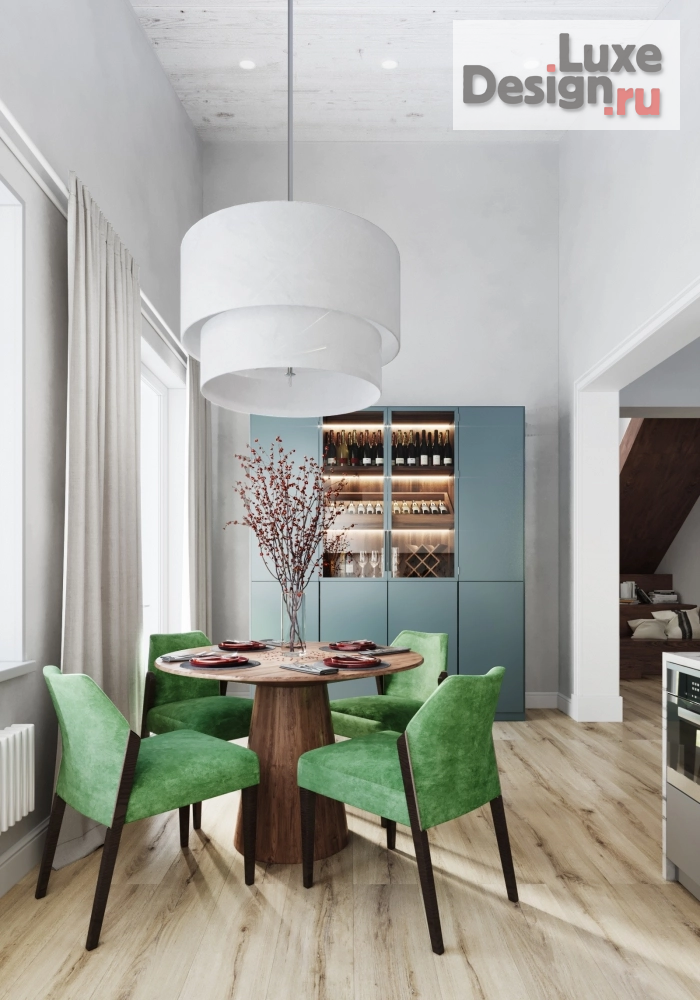 Дизайн интерьера загородного дома "Впустить природу" (фото 7)