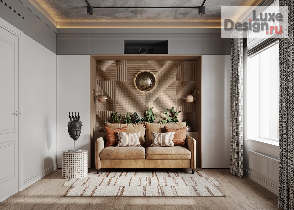 Дизайн интерьера четырехкомнатной квартиры "Семейный остров - двухуровневая квартира в ЖК Северный" (фото 12)