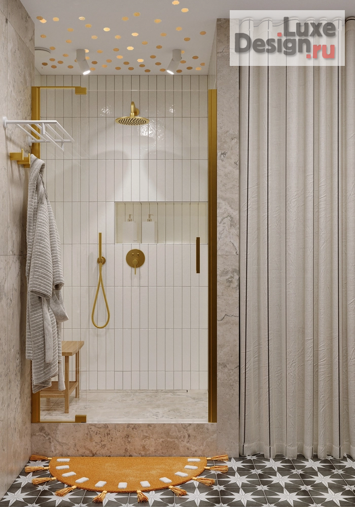 Дизайн интерьера трехкомнатной квартиры "Калейдоскоп – проект квартиры для семейной пары с дочерью | ЖК "Гулливер"" (фото 4)