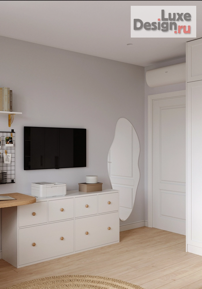 Дизайн интерьера трехкомнатной квартиры "Калейдоскоп – проект квартиры для семейной пары с дочерью | ЖК "Гулливер"" (фото 11)