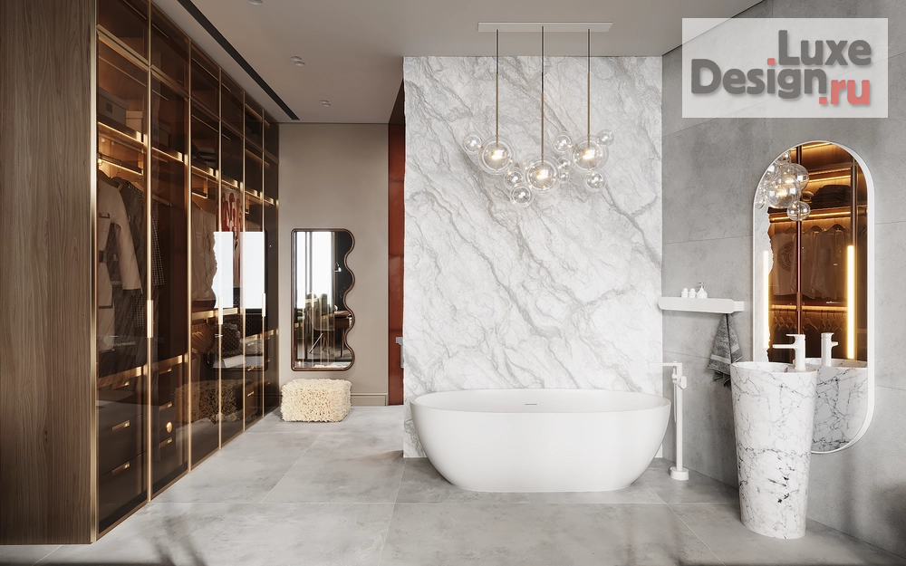 Дизайн интерьера апартаментов "Огонь, вода и медные трубы - дизайн-проект апартаментов в Башне Исеть" (фото 43)