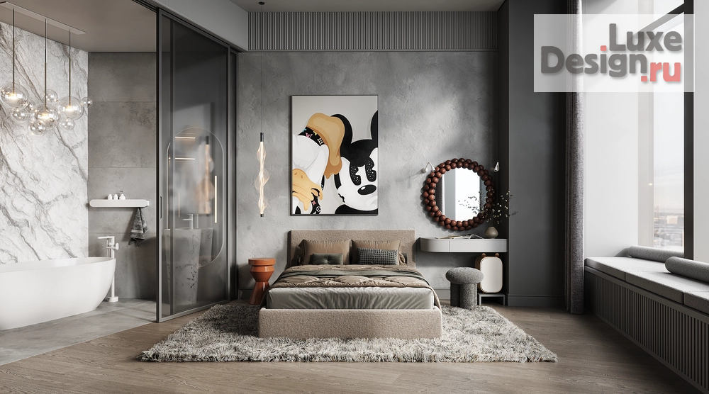 Дизайн интерьера апартаментов "Огонь, вода и медные трубы - дизайн-проект апартаментов в Башне Исеть" (фото 44)