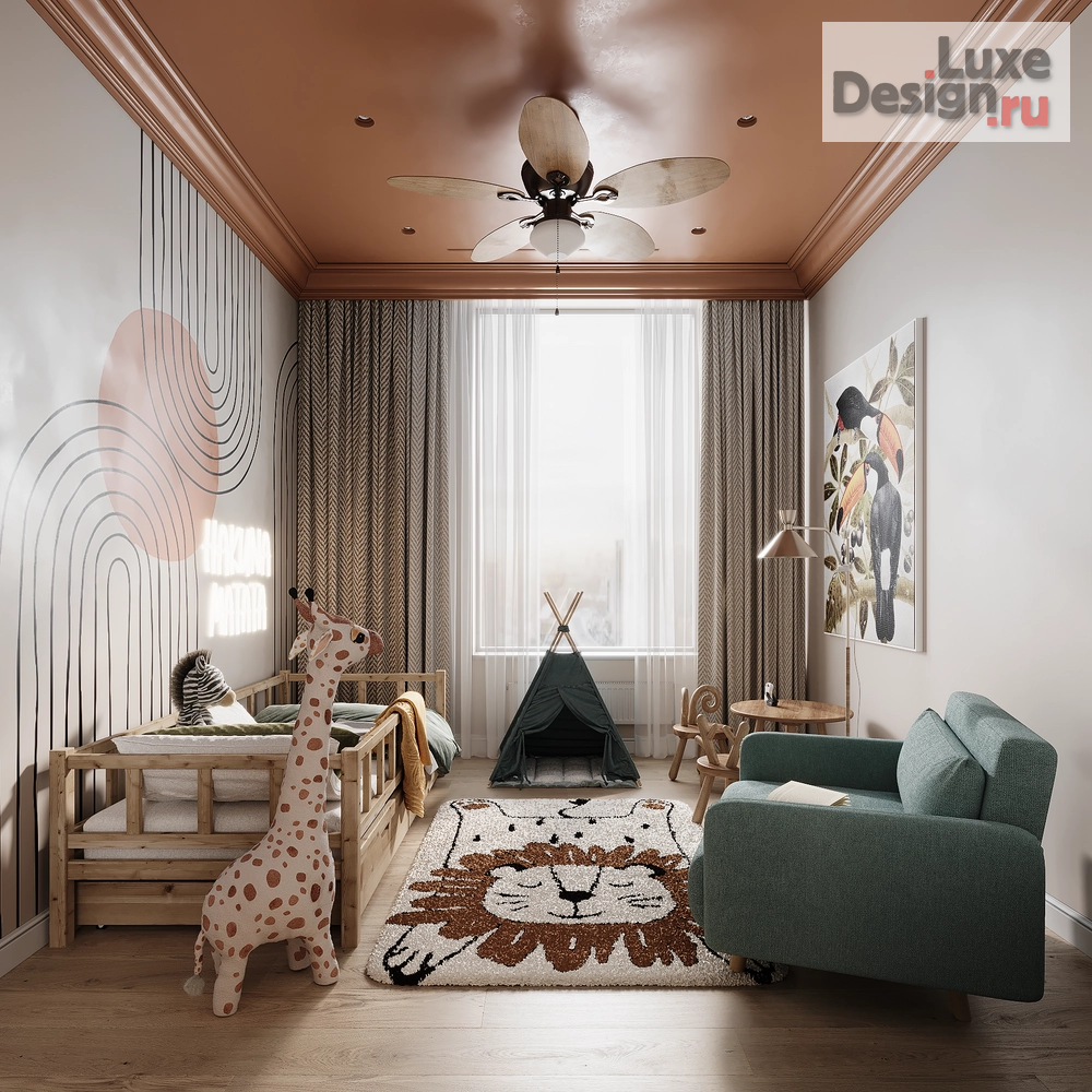 Дизайн интерьера четырехкомнатной квартиры "Семейный остров - двухуровневая квартира в ЖК Северный" (фото 28)