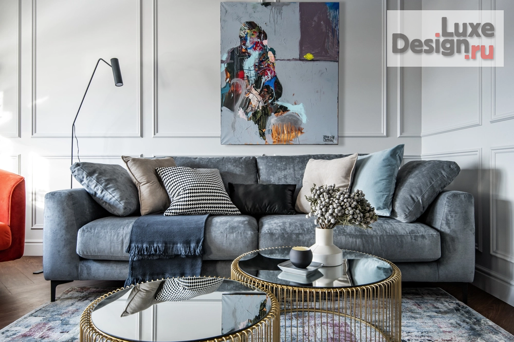 Дизайн интерьера двухкомнатной квартиры "Счастливы вместе - фото" (фото 1)