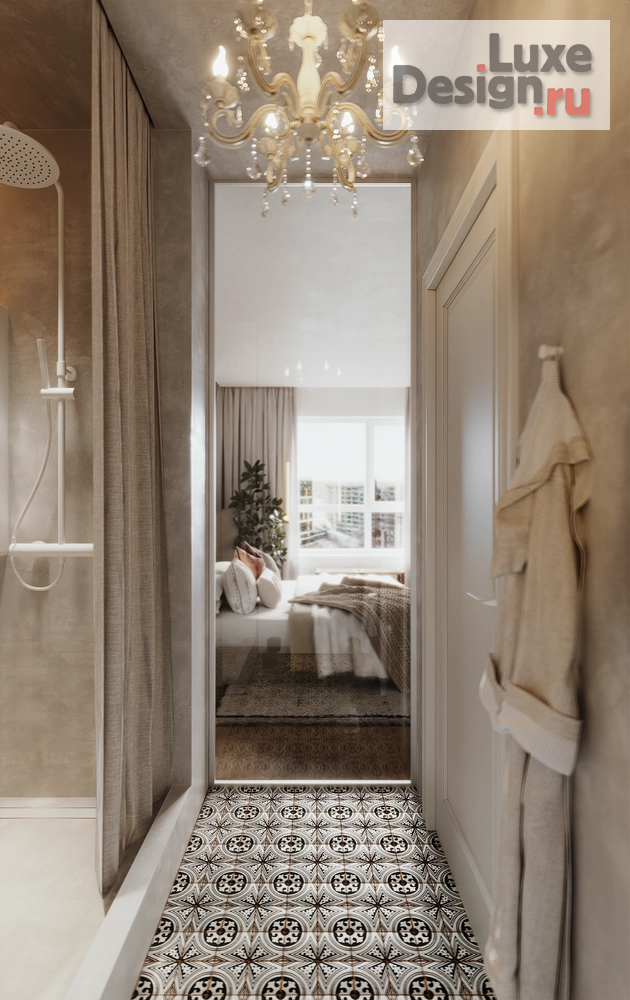 Дизайн интерьера трехкомнатной квартиры "Дом у озера – интерьер для успешной бизнес-вумен | ЖК "Clever Park"" (фото 33)