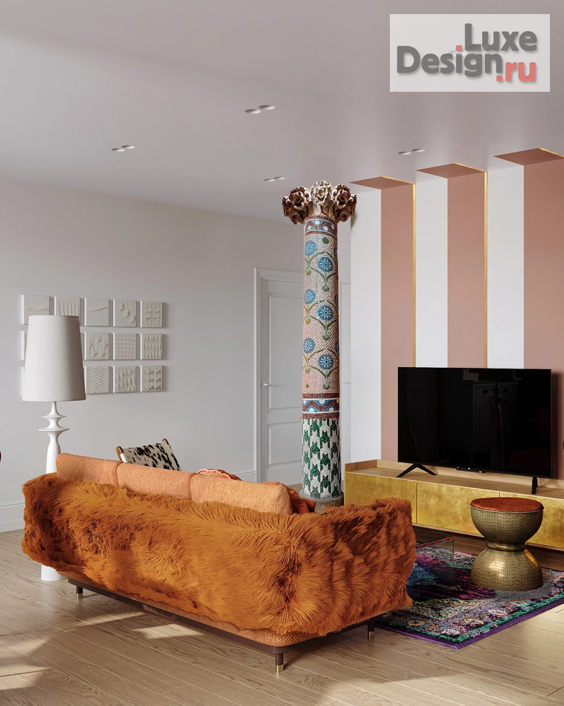 Дизайн интерьера трехкомнатной квартиры "Калейдоскоп – проект квартиры для семейной пары с дочерью | ЖК "Гулливер"" (фото 14)