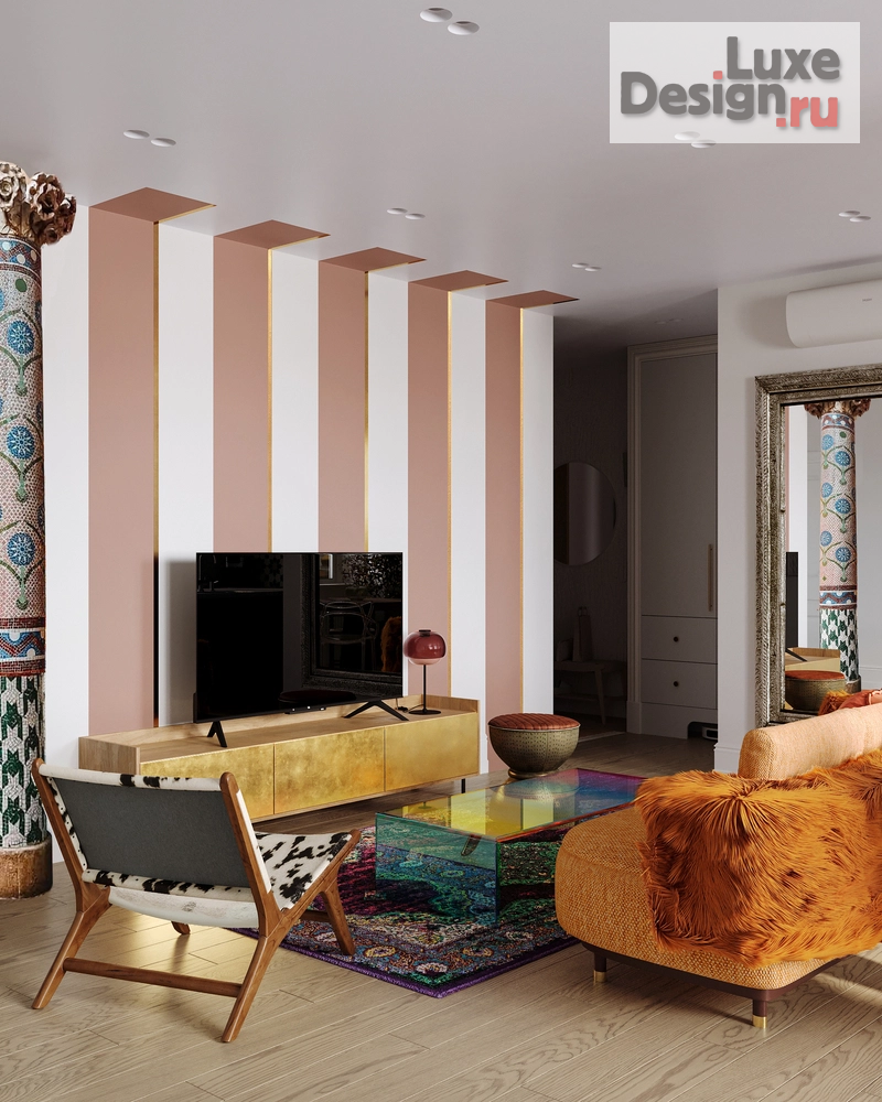 Дизайн интерьера трехкомнатной квартиры "Калейдоскоп – проект квартиры для семейной пары с дочерью | ЖК "Гулливер"" (фото 16)