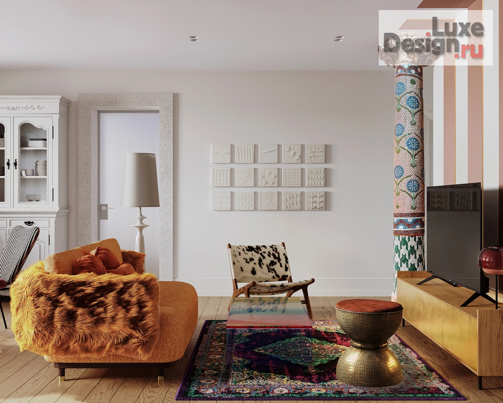 Дизайн интерьера трехкомнатной квартиры "Калейдоскоп – проект квартиры для семейной пары с дочерью | ЖК "Гулливер"" (фото 17)