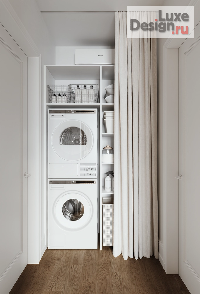 Дизайн интерьера трехкомнатной квартиры "Дом у озера – интерьер для успешной бизнес-вумен | ЖК "Clever Park"" (фото 49)