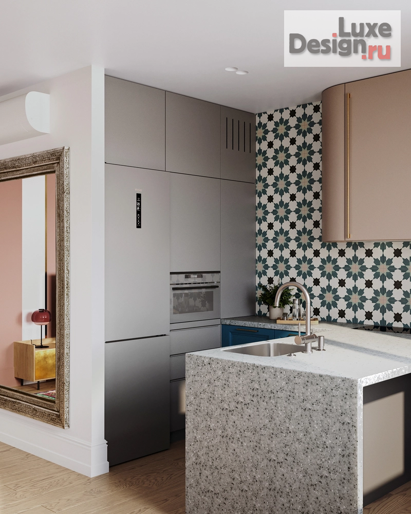 Дизайн интерьера трехкомнатной квартиры "Калейдоскоп – проект квартиры для семейной пары с дочерью | ЖК "Гулливер"" (фото 24)