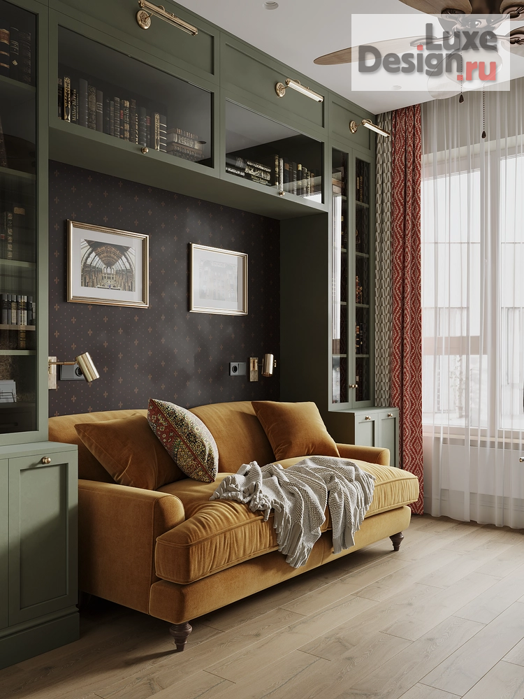 Дизайн интерьера четырехкомнатной квартиры "1+1 - дизайн-проект 4-х комнатной квартиры от Брусники в Академическом. г.Екатеринбург" (фото 6)