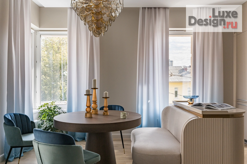 Дизайн интерьера двухкомнатной квартиры "Интерьер в стиле Моне" (фото 6)