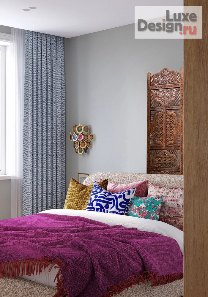Дизайн интерьера трехкомнатной квартиры "Калейдоскоп – проект квартиры для семейной пары с дочерью | ЖК "Гулливер"" (фото 36)