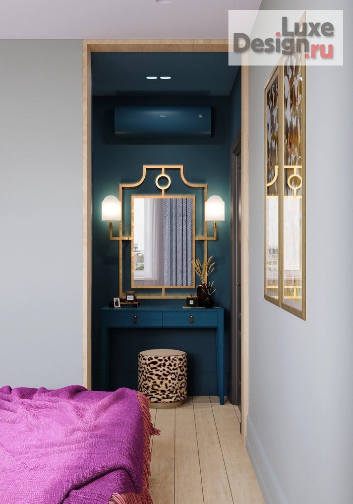 Дизайн интерьера трехкомнатной квартиры "Калейдоскоп – проект квартиры для семейной пары с дочерью | ЖК "Гулливер"" (фото 39)