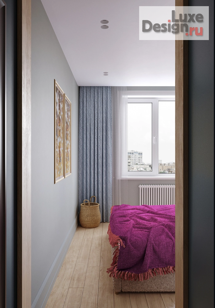 Дизайн интерьера трехкомнатной квартиры "Калейдоскоп – проект квартиры для семейной пары с дочерью | ЖК "Гулливер"" (фото 40)