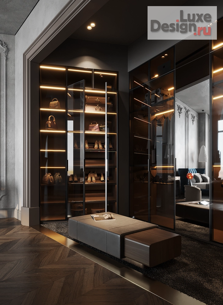 Дизайн интерьера апартаментов "Огонь, вода и медные трубы - дизайн-проект апартаментов в Башне Исеть" (фото 25)