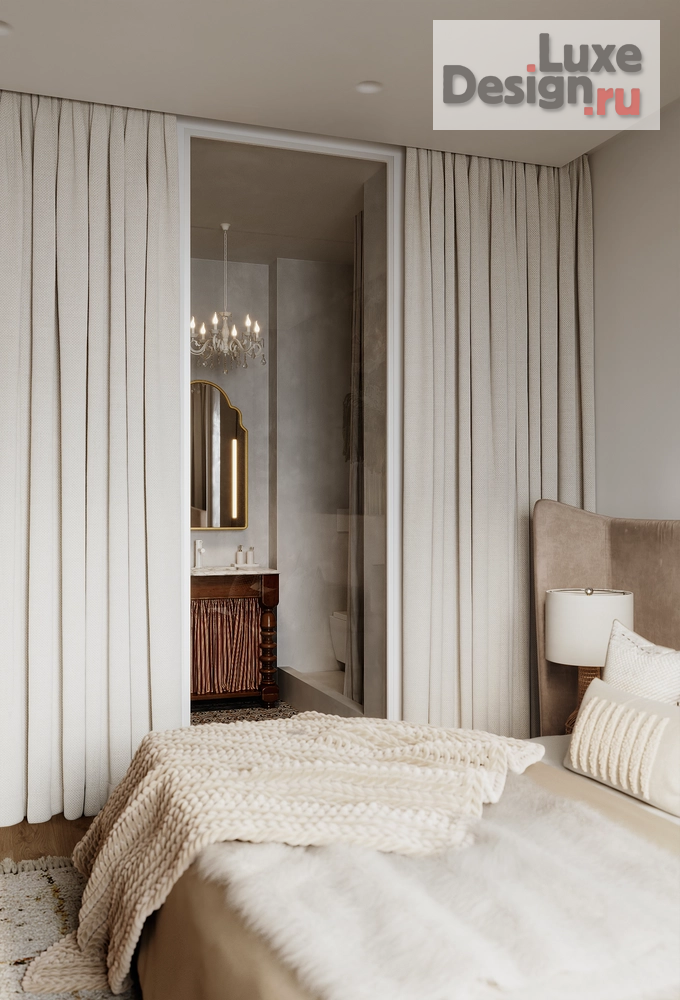 Дизайн интерьера трехкомнатной квартиры "Дом у озера – интерьер для успешной бизнес-вумен | ЖК "Clever Park"" (фото 47)