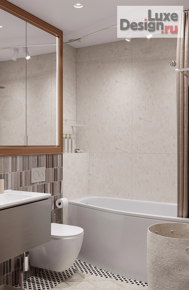 Дизайн интерьера трехкомнатной квартиры "Калейдоскоп – проект квартиры для семейной пары с дочерью | ЖК "Гулливер"" (фото 46)