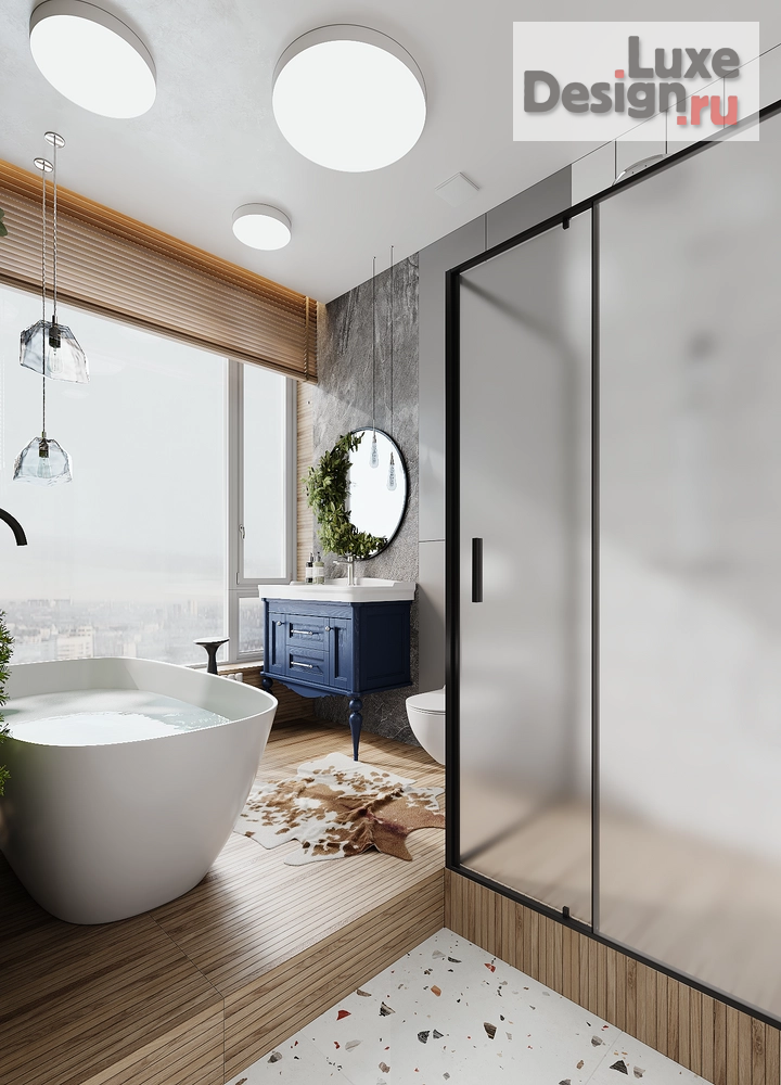 Дизайн интерьера четырехкомнатной квартиры "Семейный остров - двухуровневая квартира в ЖК Северный" (фото 25)