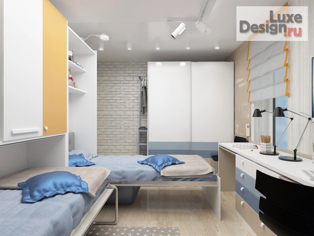 Дизайн интерьера детской "Детская-трансформер" (фото 8)