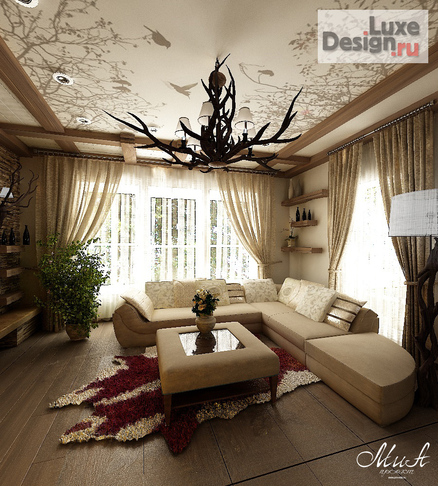 Дизайн интерьера коттеджа "Коттедж в стиле Шале, Дубрава" (фото 3)