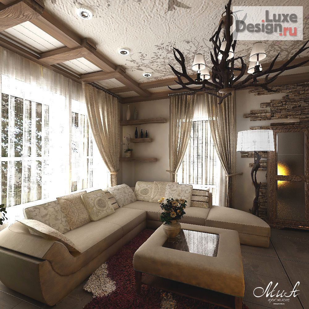 Дизайн интерьера коттеджа "Коттедж в стиле Шале, Дубрава" (фото 5)