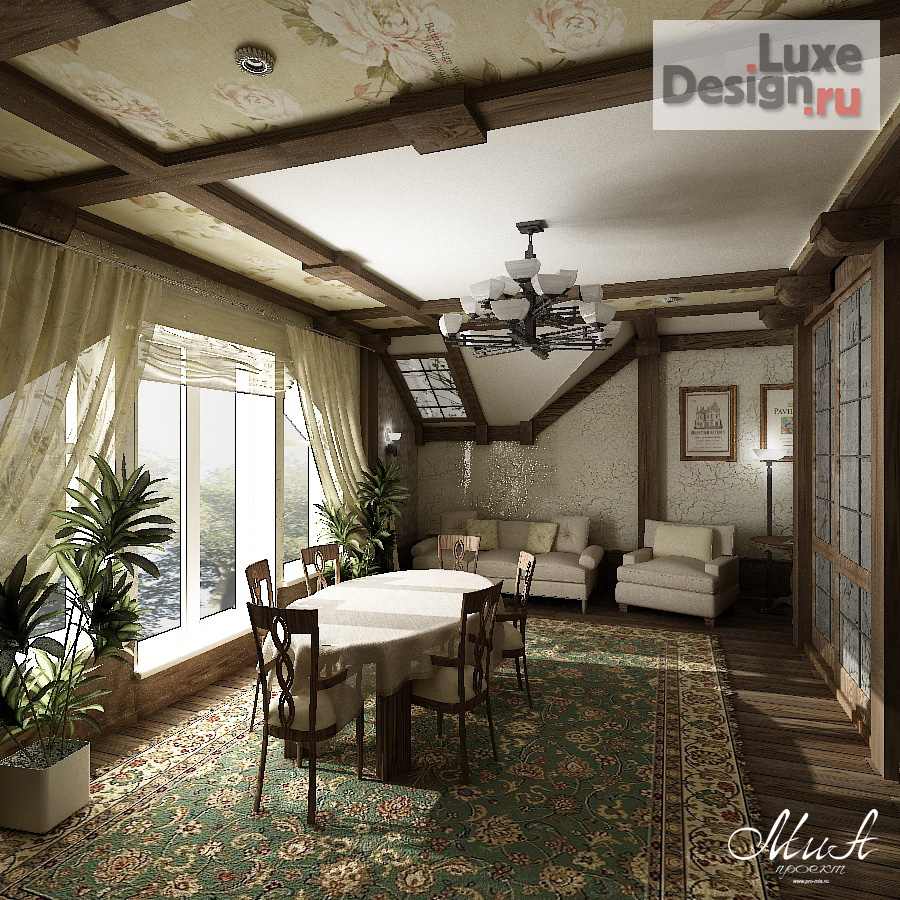 Дизайн интерьера коттеджа "Коттедж в стиле Шале, Дубрава" (фото 23)