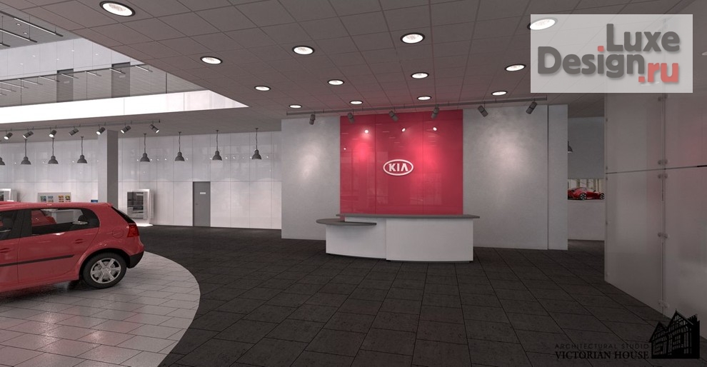 Дизайн интерьера автосалона "Проект автосалона KIA" (фото 2)
