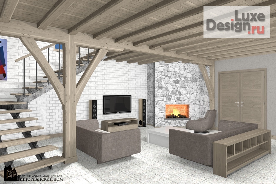 Дизайн интерьера коттеджа "Проект дома" (фото 3)