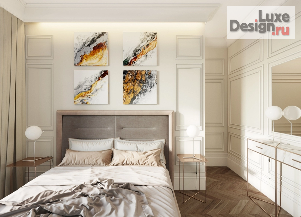 Дизайн интерьера трехкомнатной квартиры "Ар-деко в ЖК Вивальди, Екатеринбург" (фото 10)