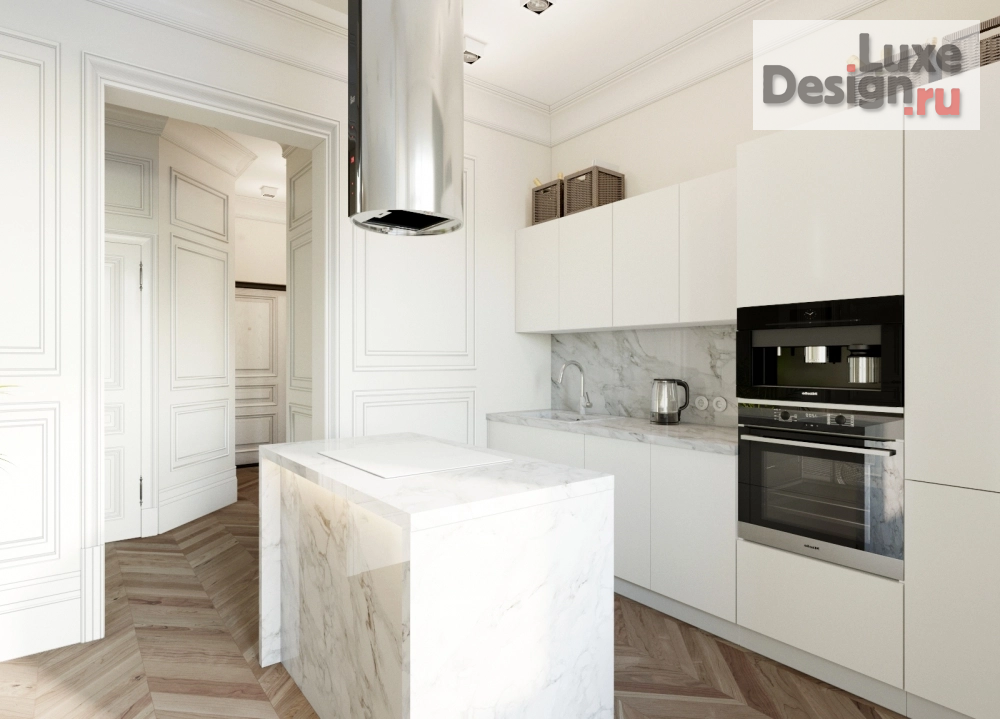 Дизайн интерьера трехкомнатной квартиры "Ар-деко в ЖК Вивальди, Екатеринбург" (фото 12)