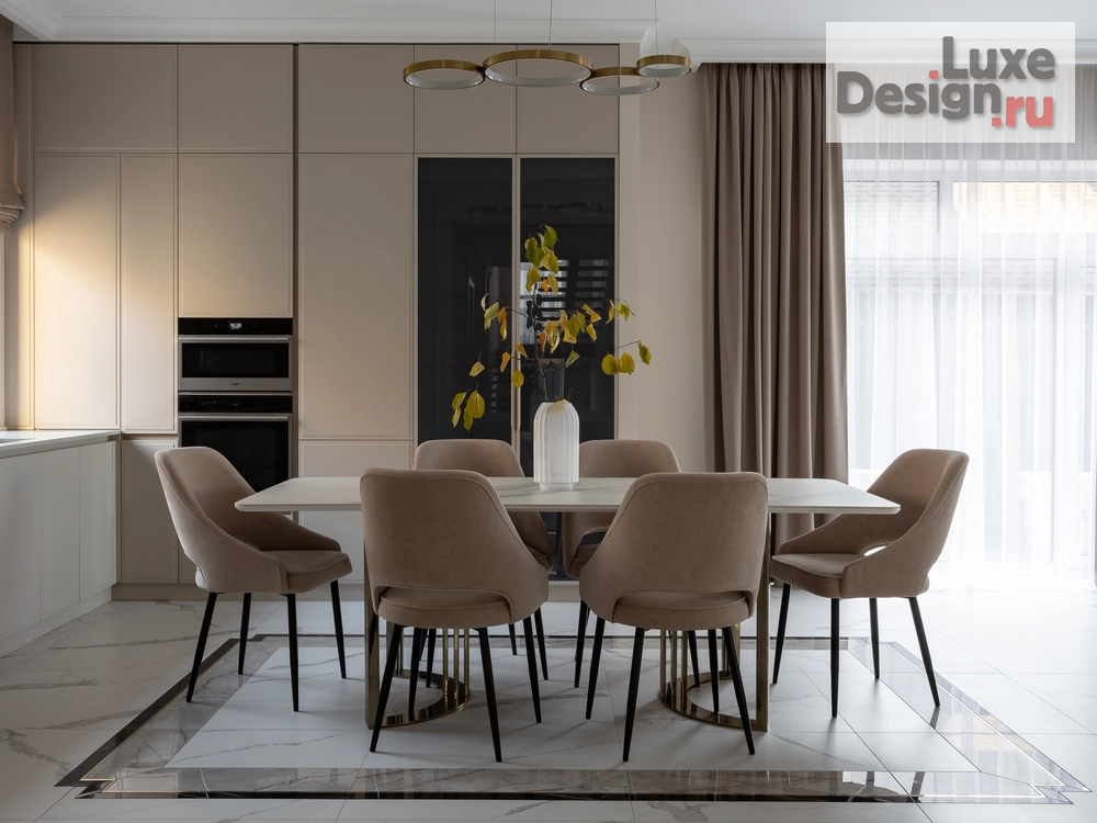 Дизайн интерьера загородного дома "Частный дом в стиле современная классика с сауной" (фото 1)