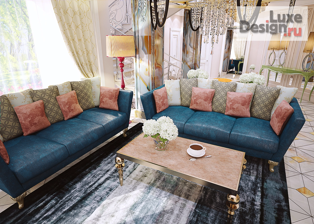 Дизайн интерьера коттеджа "Изысканная классика" (фото 3)