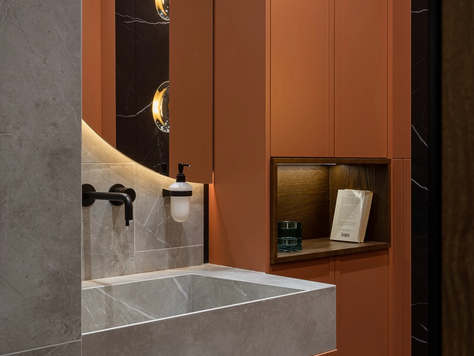 Дизайн интерьера санузла в Екатеринбурге "Фото санузла, ЖК Макаровский квартал VI"