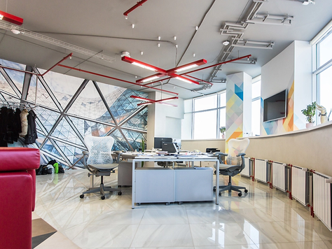 Дизайн интерьера офиса в Екатеринбурге "Офис в современном стиле, БЦ Манхеттен"