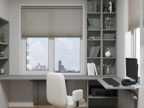 Дизайн интерьера детской в Екатеринбурге "Комната для первоклассника, ЖК Московская горка"