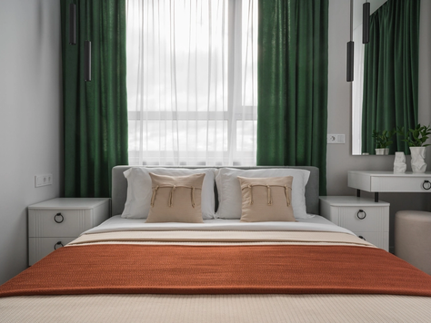 Дизайн интерьера в Екатеринбурге "Душевный интерьер для сдачи в аренду. ЖК Отрадный в Екатеринбурге"