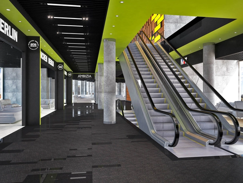 Дизайн интерьера шоу-рума в Екатеринбурге "Дизайн PR-186 интерьерного центра ASTROOM"