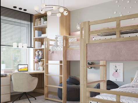 Дизайн интерьера детской в Екатеринбурге "Детская в квартире ЖК "Депо" г. Екатеринбург"