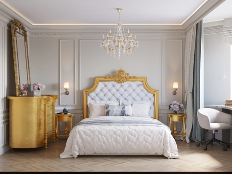 Дизайн интерьера частного интерьера в Екатеринбурге "Дизайн интерьера спальной в квартире ЖК "Квартал на Некрасова"""