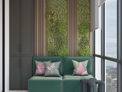 Дизайн интерьера лоджий в Екатеринбурге "Дизайн интерьера балкона в квартире ЖК "Аллегро""